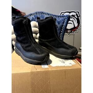 L.L. Bean High Suede Primaloft Front Zip Boots size 8 NWT